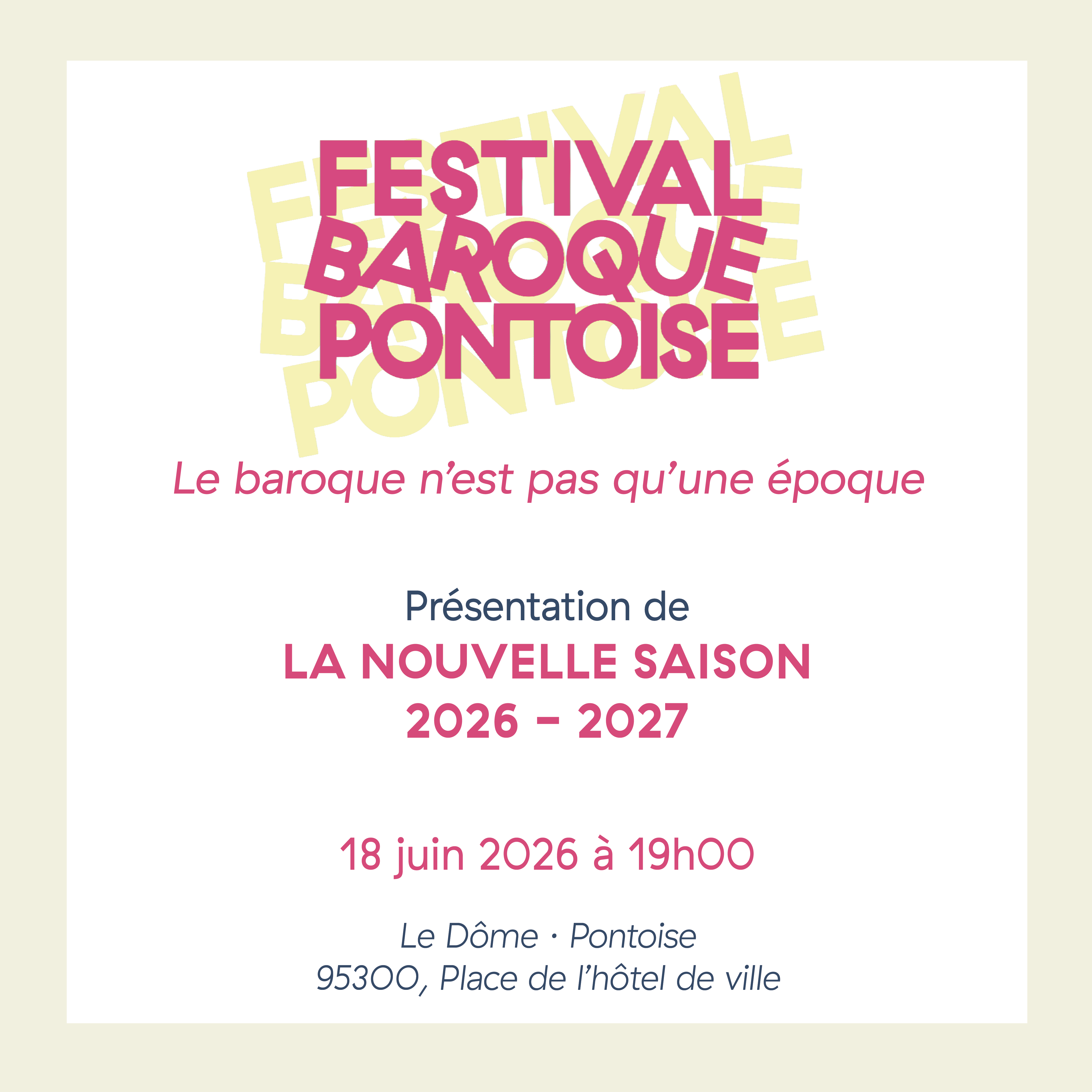 Présentation de la saison 2024/2025
